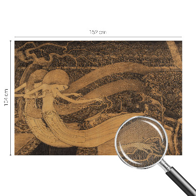 Carta da parati effetto profondità Personaggi surreali