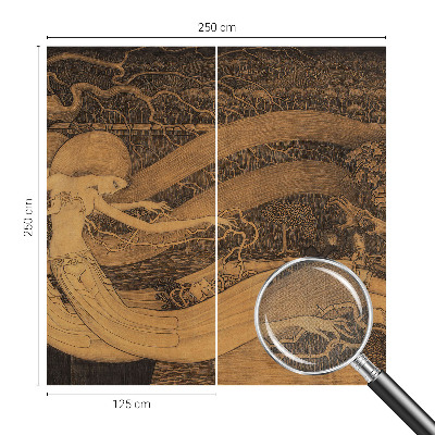 Carta da parati effetto profondità Personaggi surreali