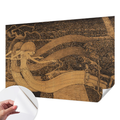 Carta da parati effetto profondità Personaggi surreali