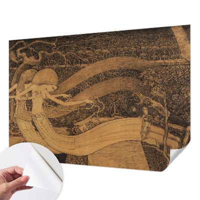 Carta da parati effetto profondità Personaggi surreali