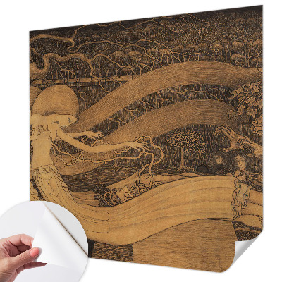 Carta da parati effetto profondità Personaggi surreali