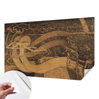 Carta da parati effetto profondità Personaggi surreali