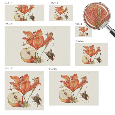 Carta da parati adesiva Illustrazione botanica