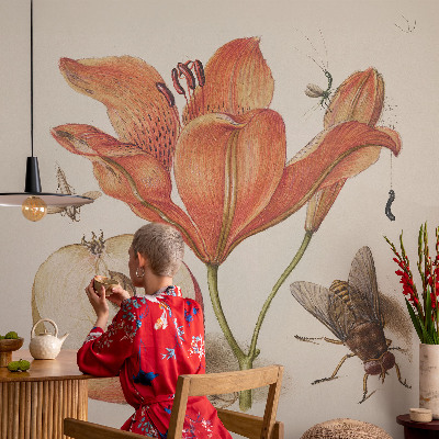 Carta da parati adesiva Illustrazione botanica