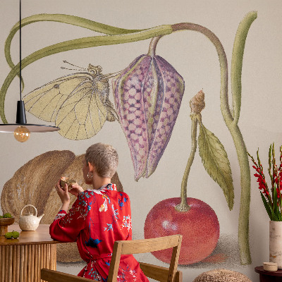 Fotomurale adesivo Pianta farfalla