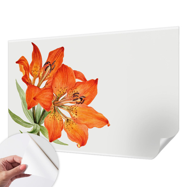 Carta da parati 3D Giglio arancione