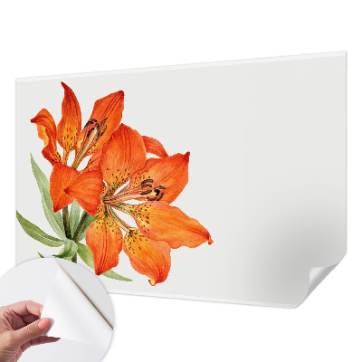 Carta da parati 3D Giglio arancione