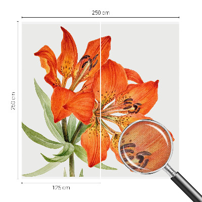 Carta da parati 3D Giglio arancione