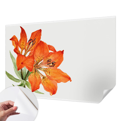 Carta da parati 3D Giglio arancione