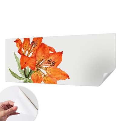 Carta da parati 3D Giglio arancione