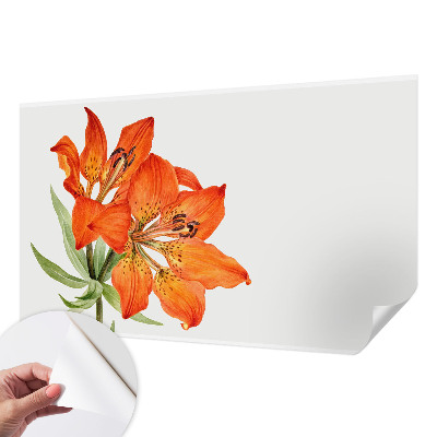 Carta da parati 3D Giglio arancione