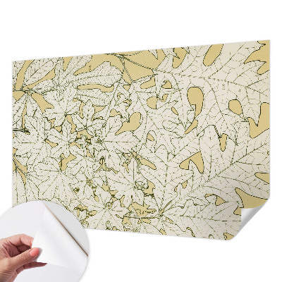 Fotomurale effetto 3D foglie degli alberi