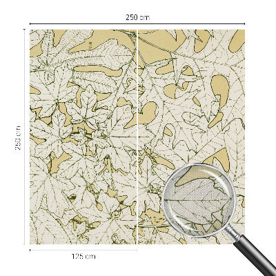 Fotomurale effetto 3D foglie degli alberi
