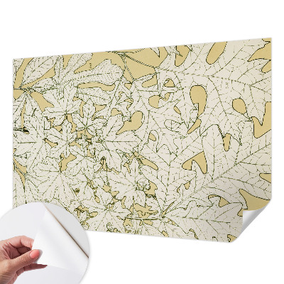 Fotomurale effetto 3D foglie degli alberi