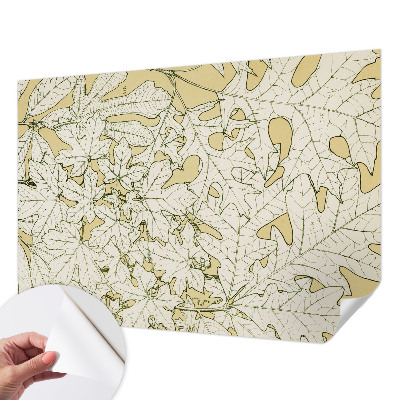 Fotomurale effetto 3D foglie degli alberi