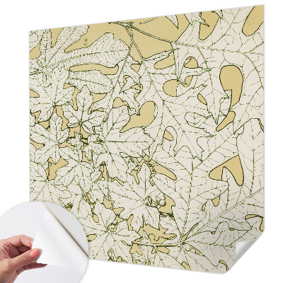 Fotomurale effetto 3D foglie degli alberi