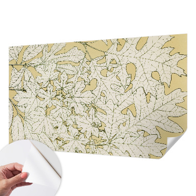 Fotomurale effetto 3D foglie degli alberi