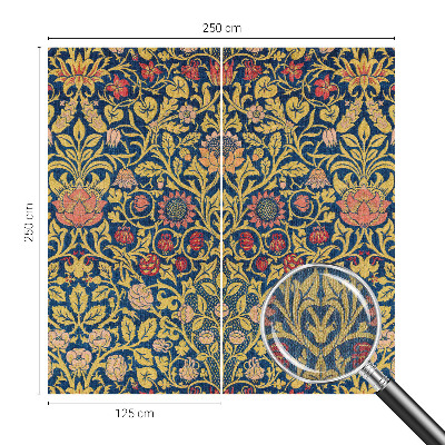 Carta da parati effetto profondità Motivo floreale