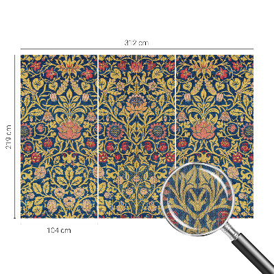 Carta da parati effetto profondità Motivo floreale