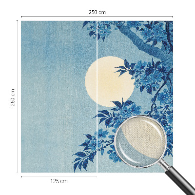 Carta da parati cameretta Luna dei Fiori