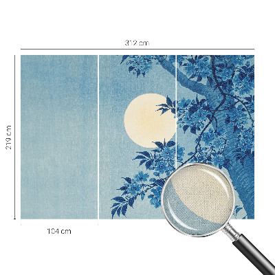 Carta da parati cameretta Luna dei Fiori