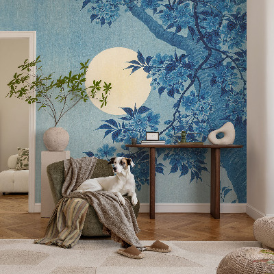 Carta da parati cameretta Luna dei Fiori