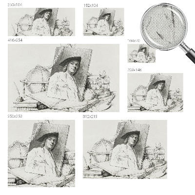 Fotomurale per cameretta Ritratto artistico