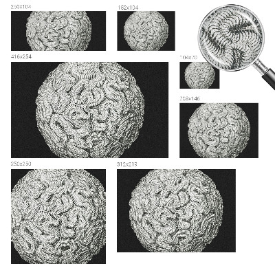 Carta da parati per cameretta Struttura sferica