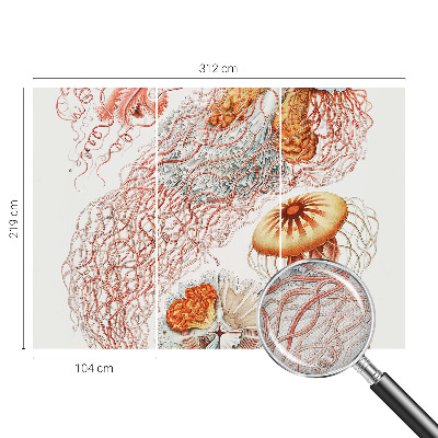 Carta da parati 3D Meduse fantasiose