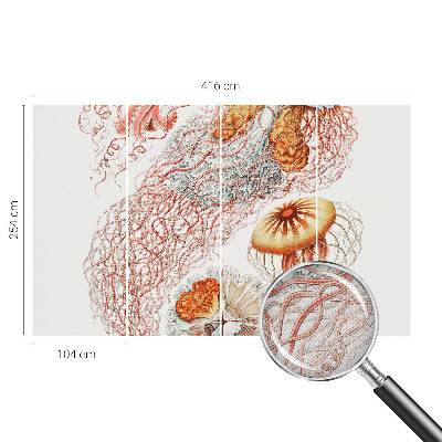 Carta da parati 3D Meduse fantasiose