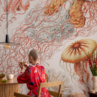 Carta da parati 3D Meduse fantasiose