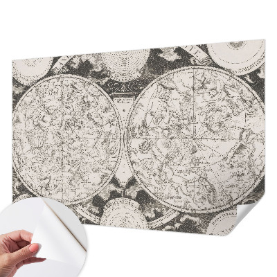 Carta da parati per cameretta Mappa stellare