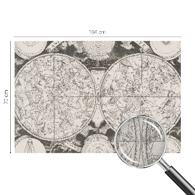 Carta da parati per cameretta Mappa stellare
