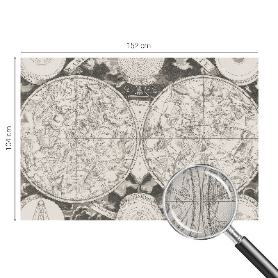 Carta da parati per cameretta Mappa stellare