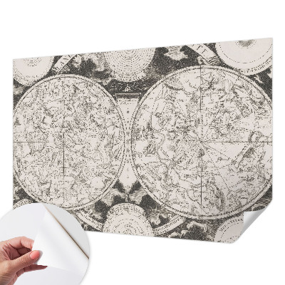Carta da parati per cameretta Mappa stellare