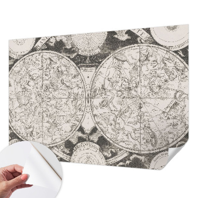 Carta da parati per cameretta Mappa stellare