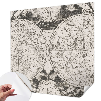 Carta da parati per cameretta Mappa stellare