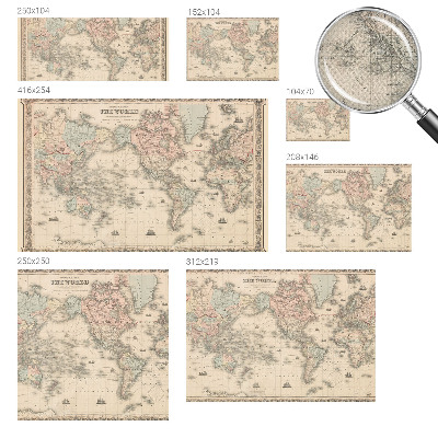 Carta da parati adesiva Mappa storica