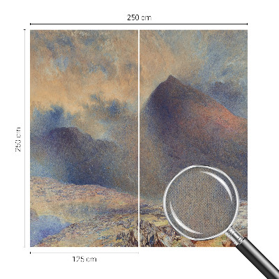 Fotomurale per bambini paesaggio montano