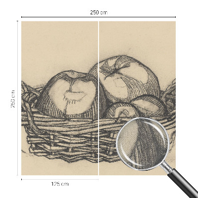 Carta da parati 3D Cesto di frutta