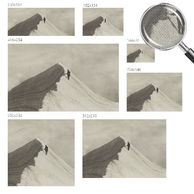 Carta da parati panoramica effetto 3D Scalatore solitario