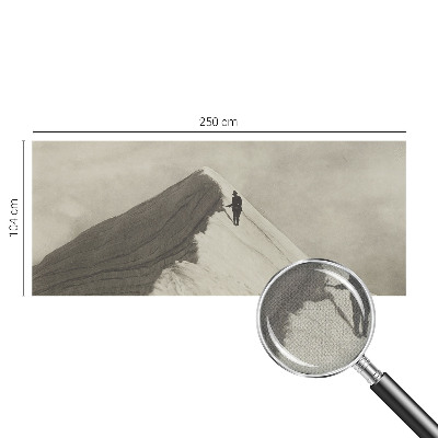 Carta da parati panoramica effetto 3D Scalatore solitario