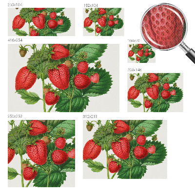 Carta da parati cameretta Frutti estivi