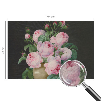 Carta da parati panoramica effetto 3D Eleganza floreale