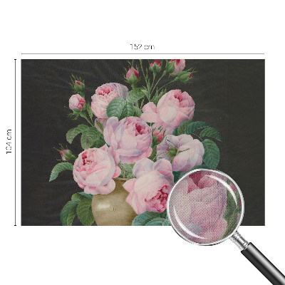 Carta da parati panoramica effetto 3D Eleganza floreale