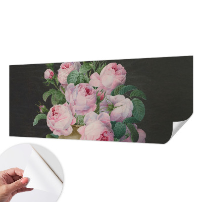 Carta da parati panoramica effetto 3D Eleganza floreale