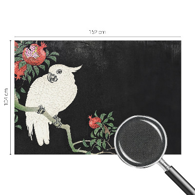 Carta da parati 3D Pappagallo melograno