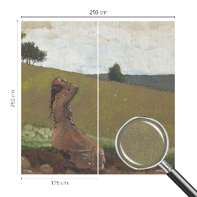 Carta da parati effetto profondità Una scena tranquilla