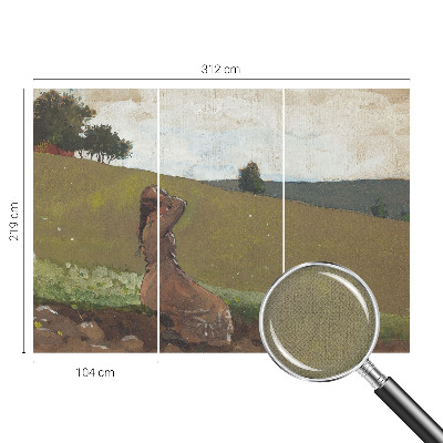 Carta da parati effetto profondità Una scena tranquilla