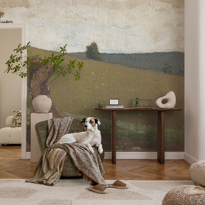 Carta da parati effetto profondità Una scena tranquilla